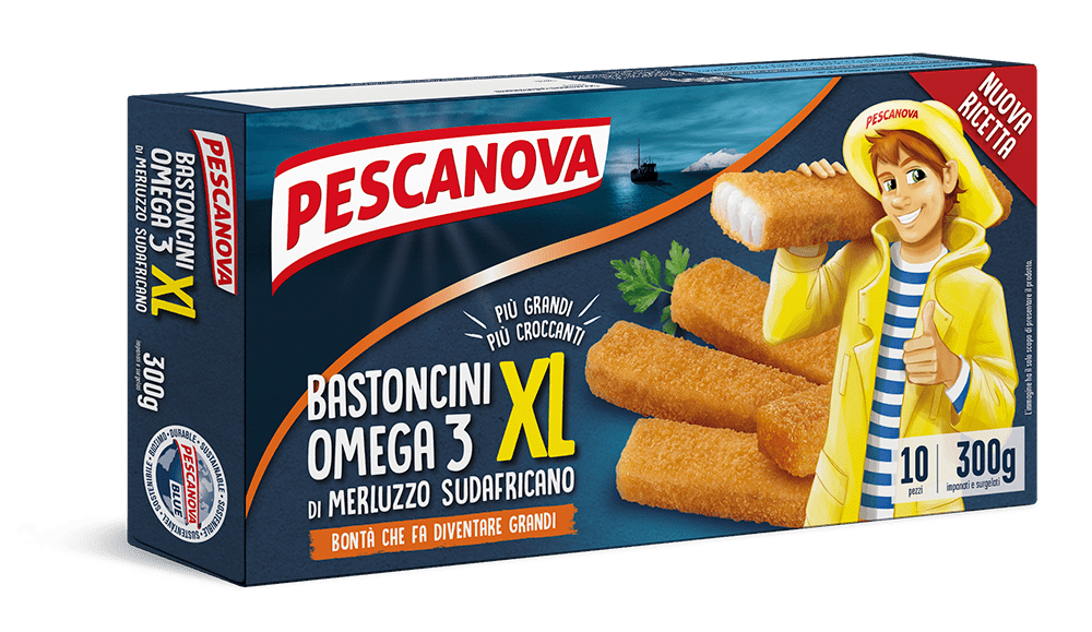 10 Bastoncini di Merluzzo Omega3 XL