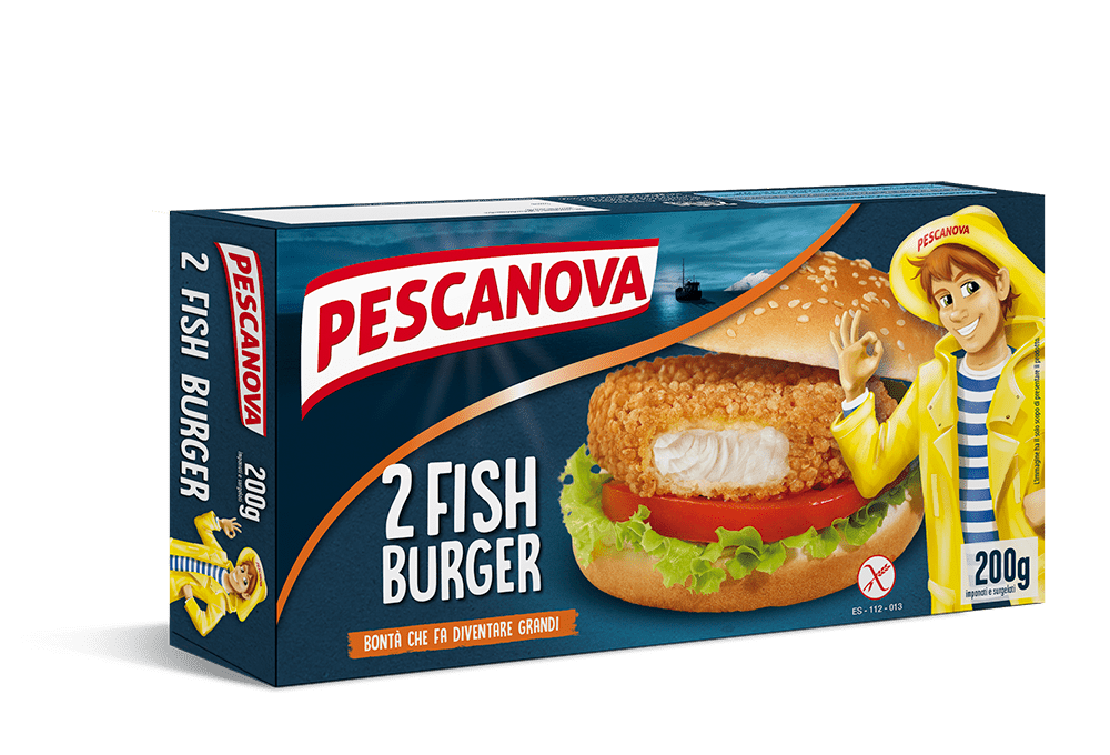 2 Fishburger di Merluzzo Senza Glutine