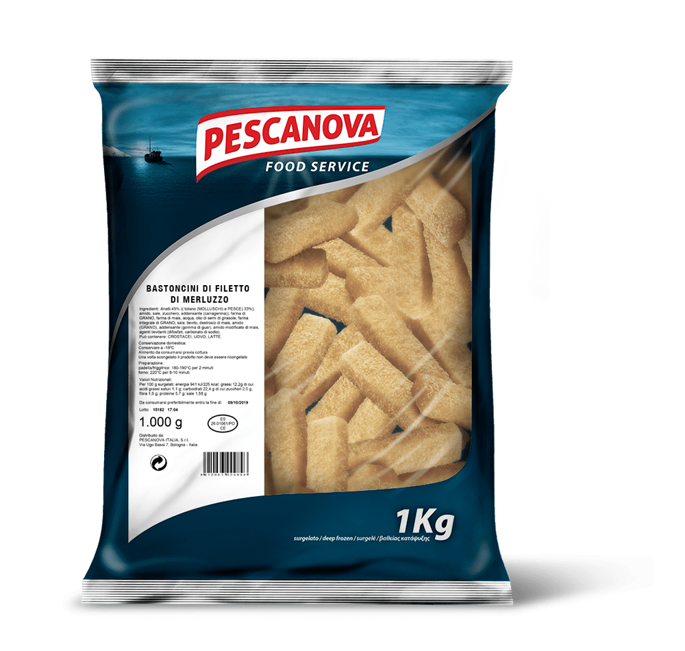 Bastoncini di Filetto di Merluzzo 1kg