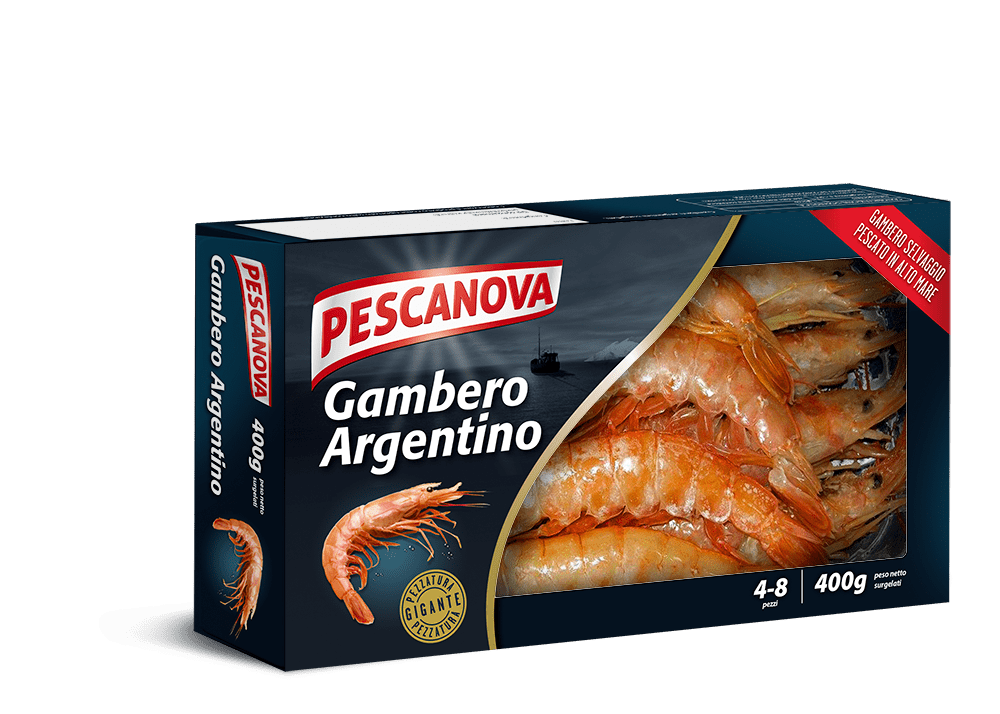 gamberi argentini surgelati pescanova in confezione da 400g