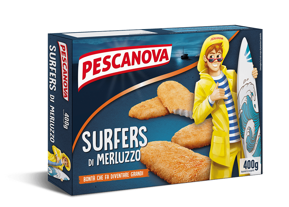 merluzzo pastellato surgelato pescanova in confezione da 400g