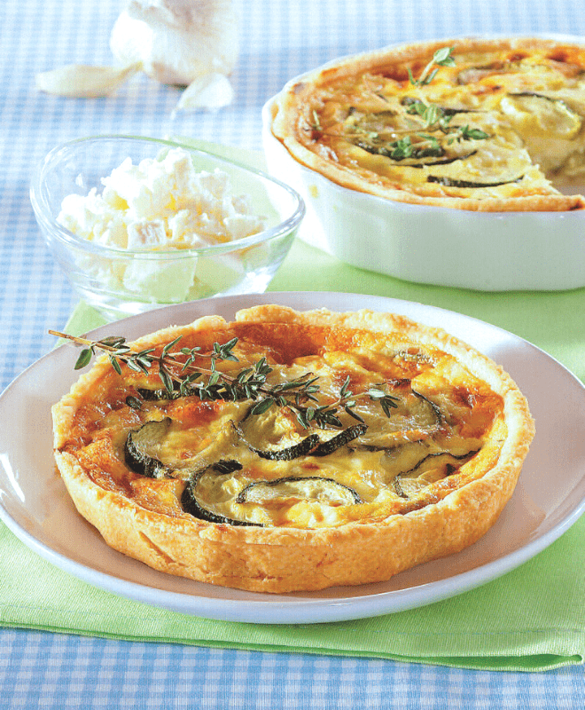 Quiche di zucchine e merluzzo